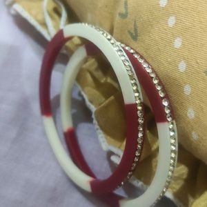 Plastic Bangles | Seep | Choora Style | Pair Of 2