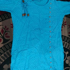 Blue Pure Cotton Kurta...Never Worn