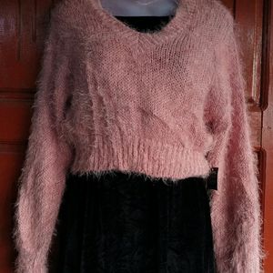 Angora Crop Sweater