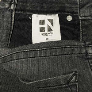 Here And Now Mens Slim Fit Grey Jeans