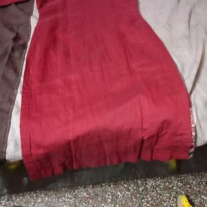 Maroon Embroidery Kurti