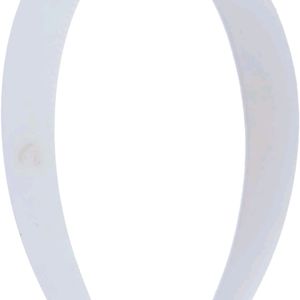 ASG White 1 Inch Plastic Hard Headband
