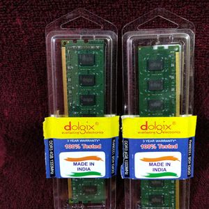 Dolgix 4GB DDR3 RAM | 1333MHz Desktop Memory