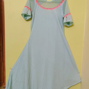 Sky Blue Asymmetric Kurta