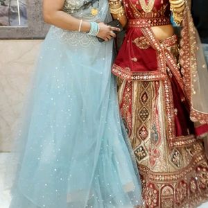 Sky Blue Colour Heavy Lengha Choli,