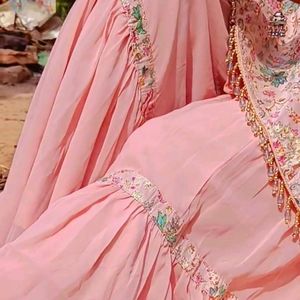 Onion Colour Sharara Suit