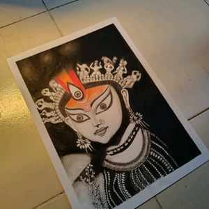 Durga Maa Orignal Hand Made Portrait