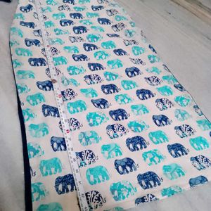 Pure Cotton Elephants Motifs Kurta