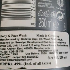 Dove Men + Care Body and Face Wash, Extra Fresh