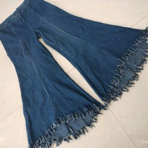 Denim Palazzo Pants For Women & Girls