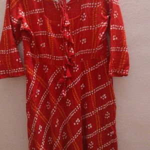 Beautiful Red Jaipuri Kurta