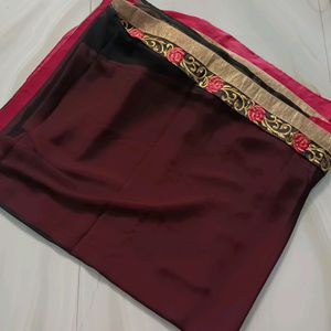 Pink Georgette Sarree