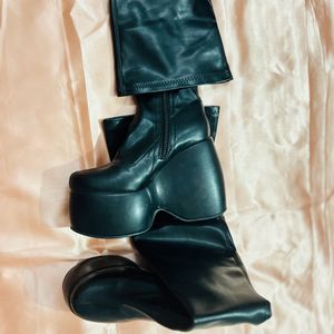 Forever Thigh Lengh Platform Heel Boots