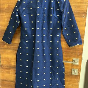 Navy Blue Anouk Festive Wear Kurta