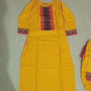 Mustard Yellow Kurta Set