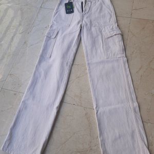 White Cargo Denim