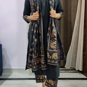 Kurta Pant Dupatta Set