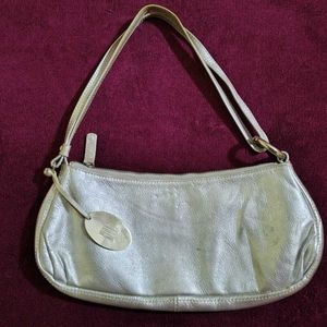 Silver Shoulder Bag.