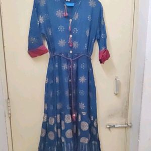 Navy Blue Festive Kurti For Special Occasions