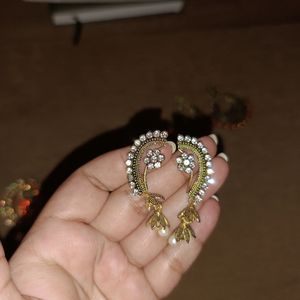 Set Of 3 Jhumka Earrings