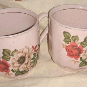 2 Vintage TeaCups Fo Collection.