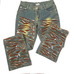 Vintage Tiger Print Sparkle Pants