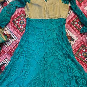 Anarkali With Legging And Dupatta