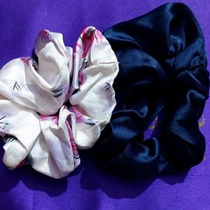 Satin Scrunchies Set Of 2