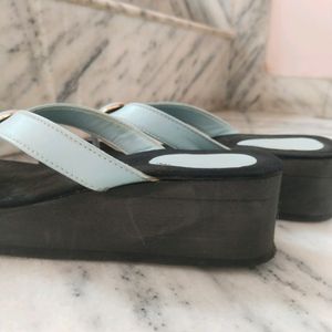 Black Wedges Slipper