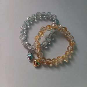 Gold And Silver Heart Bracelet ✨