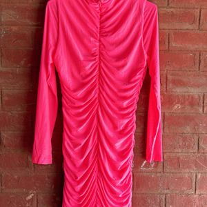 Women bodycon Pink Dressed With Tag