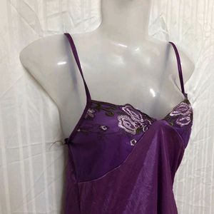 Purple Mini Sleevless Dress