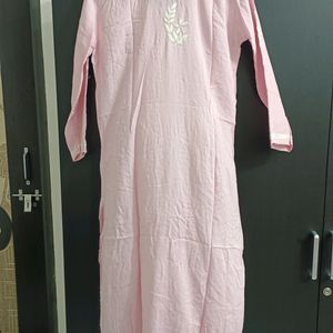 Pink Chickenkari Kurta