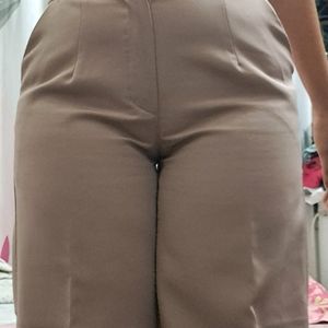 Beige Formal Trousers