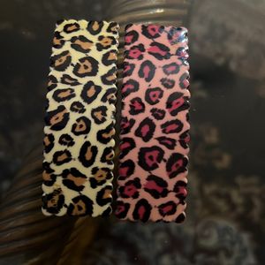 Leopard Print Hair Clips