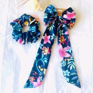 Hair Bow Rubber With Scrunchies