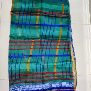 Blue Green Lightweight Saree