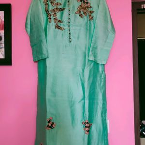 Zardosi Embroidered Handwork Kurta