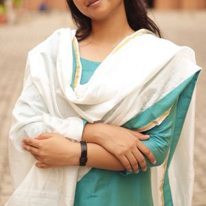 Raja Rani Nazriya Blue (Kurti+Dupatta)