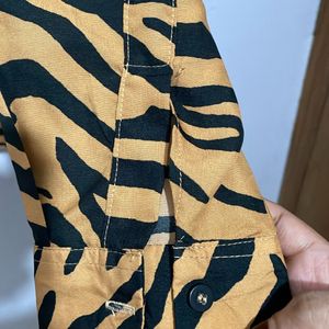 Tiger Print Shirt Women