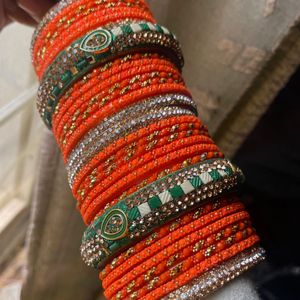 Orange Bangle Set