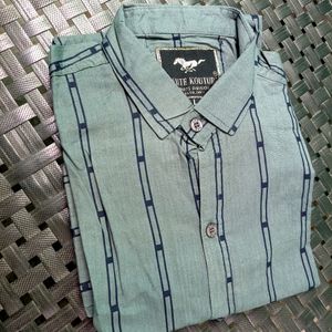 Mens Light Green Colour Shirt