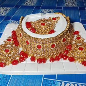 Red Necklace Set For Womens And Girls