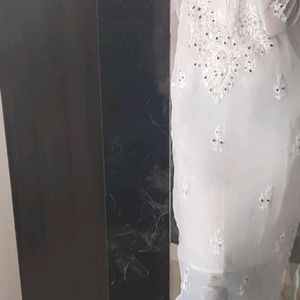 White Chikankari Kurta