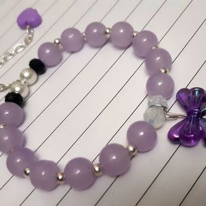 Purple Bow Bracelet