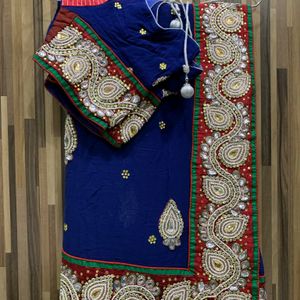 Royal Blue Exclusive Wedding Saree