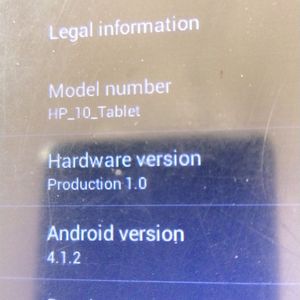 HP 10 Tablet In Working Condition