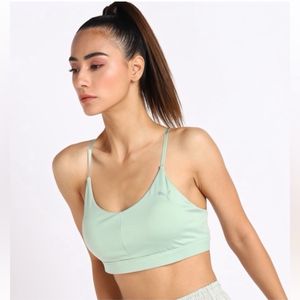 PUMANWTWomen Sports Lightly Padded Bra (Green)