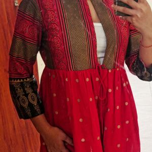 Printed Ethnic Top (Shrug)