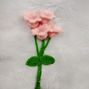 Crochet Lily Of Valley Keychain